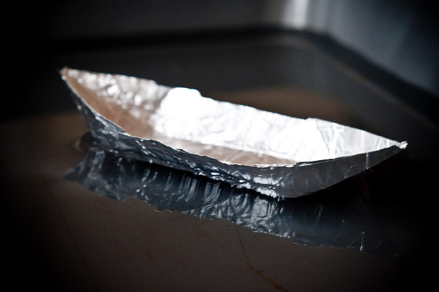 aluminum foil boats - steaming into the future