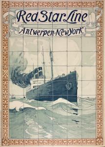 Red Star Line Poster - Art
